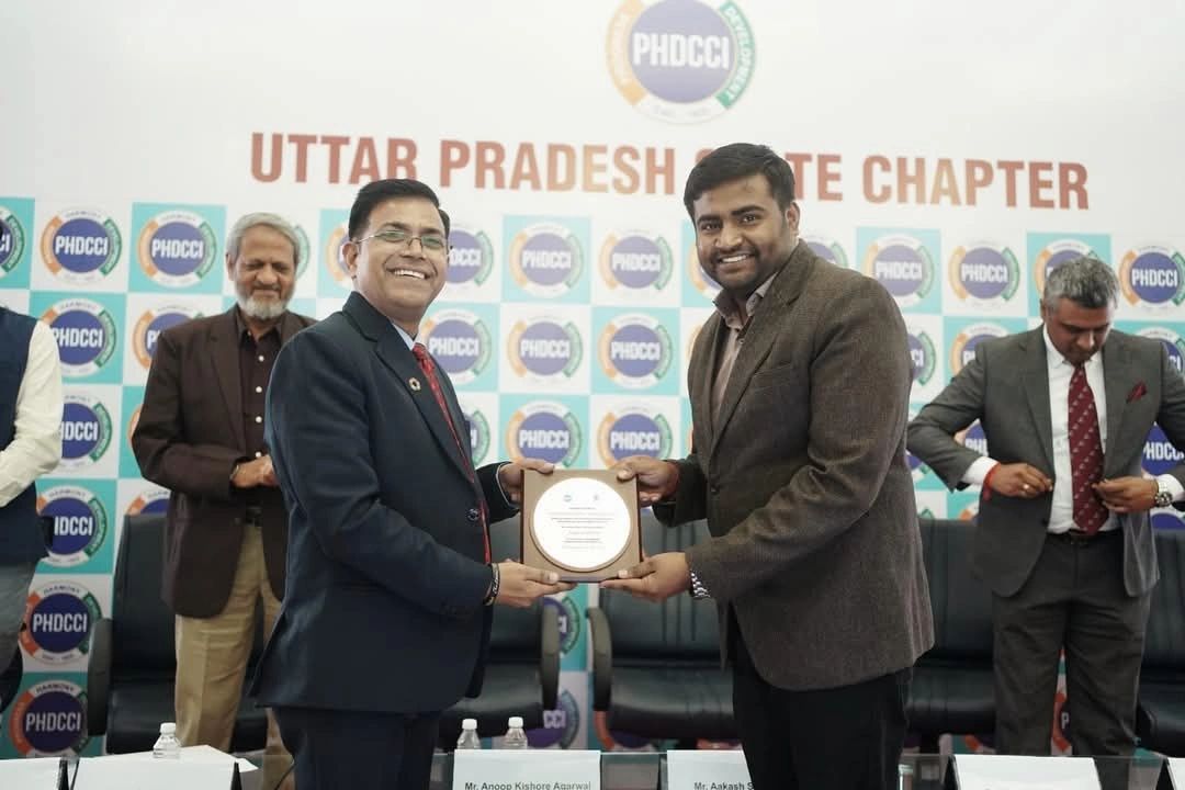 Our director Mr Aakash, honored at PHDCCI